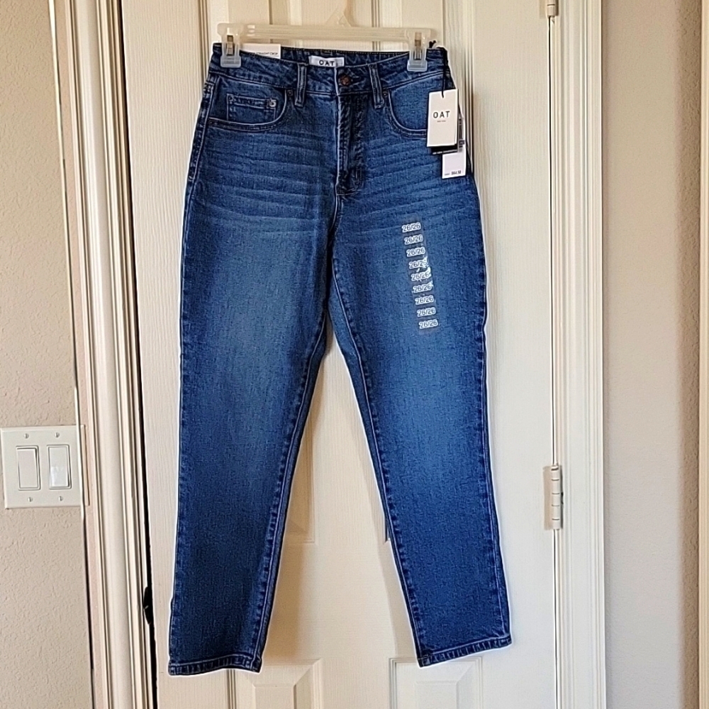Oat New York high rise straight crop pants NWT Size 26